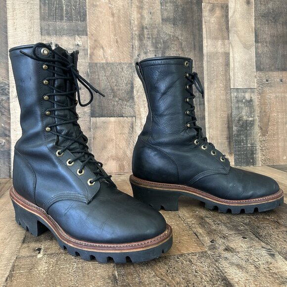 Chippewa 29435 Soft Toe Logger Work Boots Mens 10.5 E - Picture 1 of 12